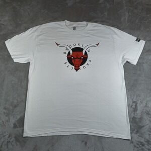 Brooklyn Projects Shirt Mens XL White Bull Horns Chicago Streetwear